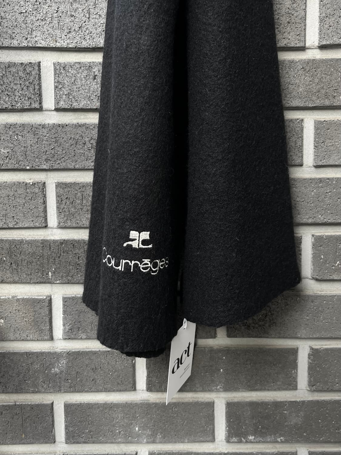 COURREGES 꾸레쥬 머플러 블랙 상품이미지1