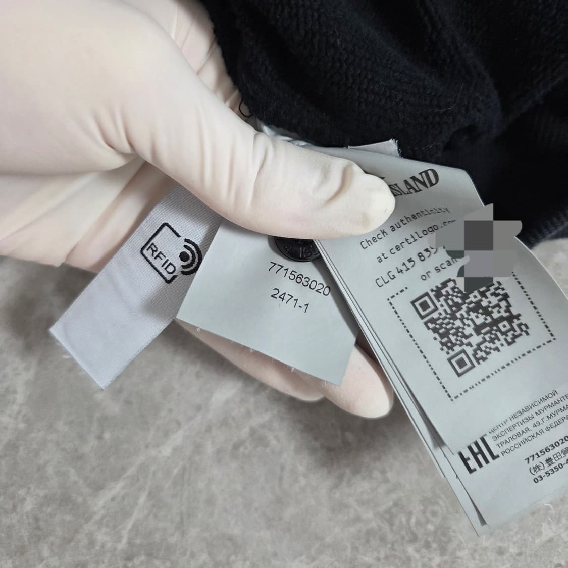 [정품] 스톤아일랜드 맨투맨 블랙 XXL 상품이미지5