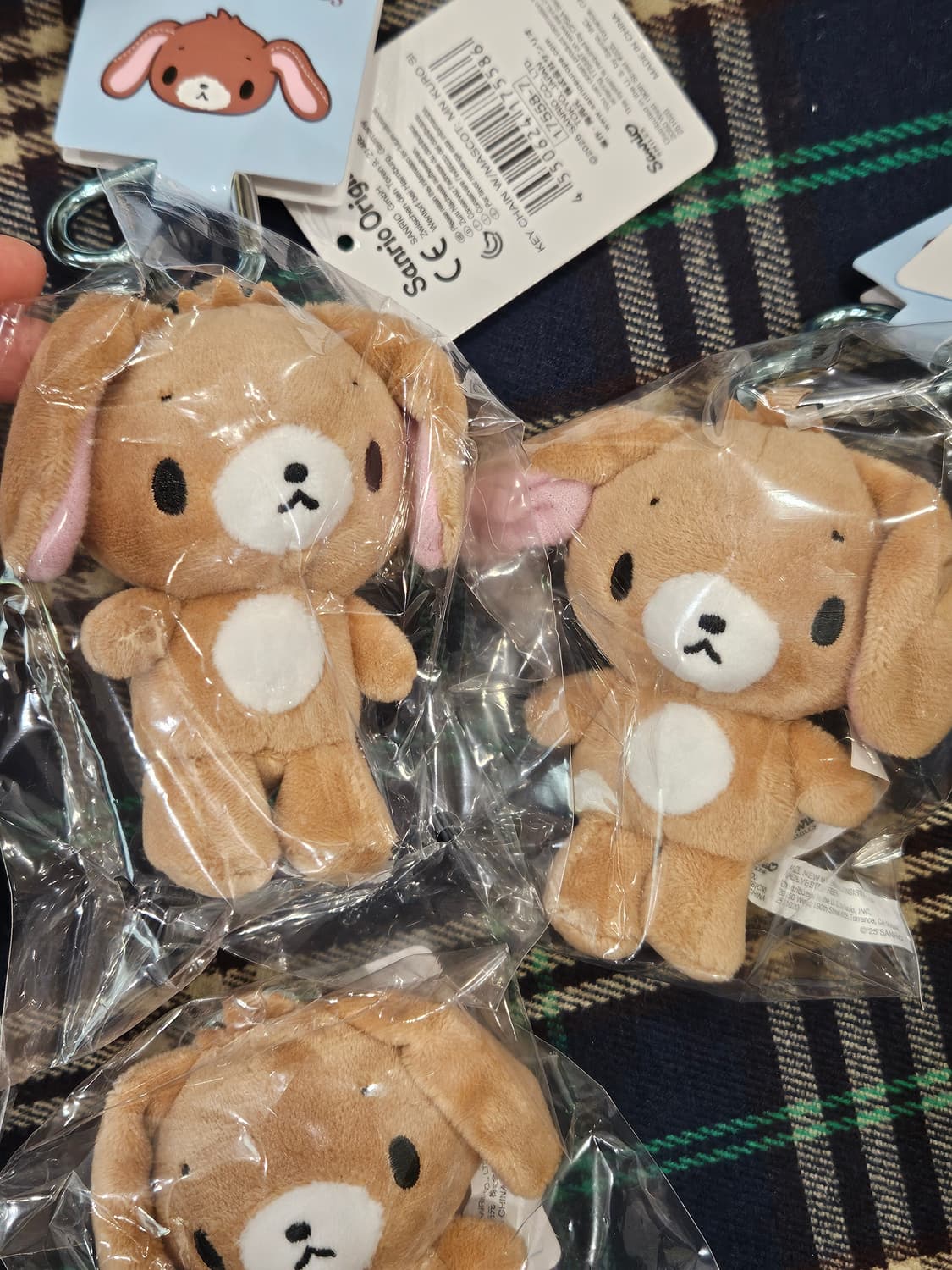 (정품)산리오 슈가바니즈 토끼 인형 키링 슈가버니즈 쿠로우사 상품이미지3