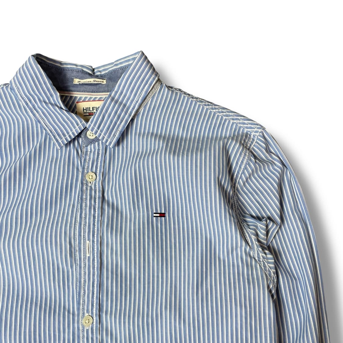 타미힐피거 블루 스트라이프 셔츠 S 상품이미지3