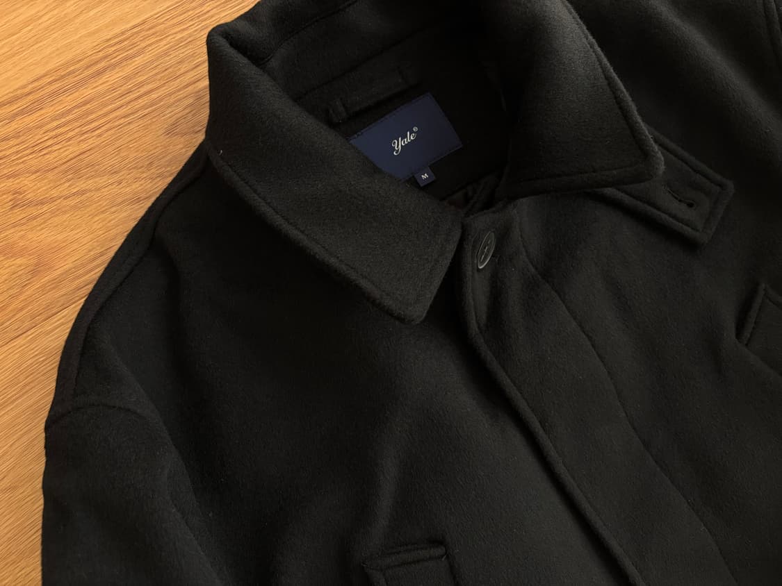 예일 발마칸 하프 코트 블랙 M 상품이미지4