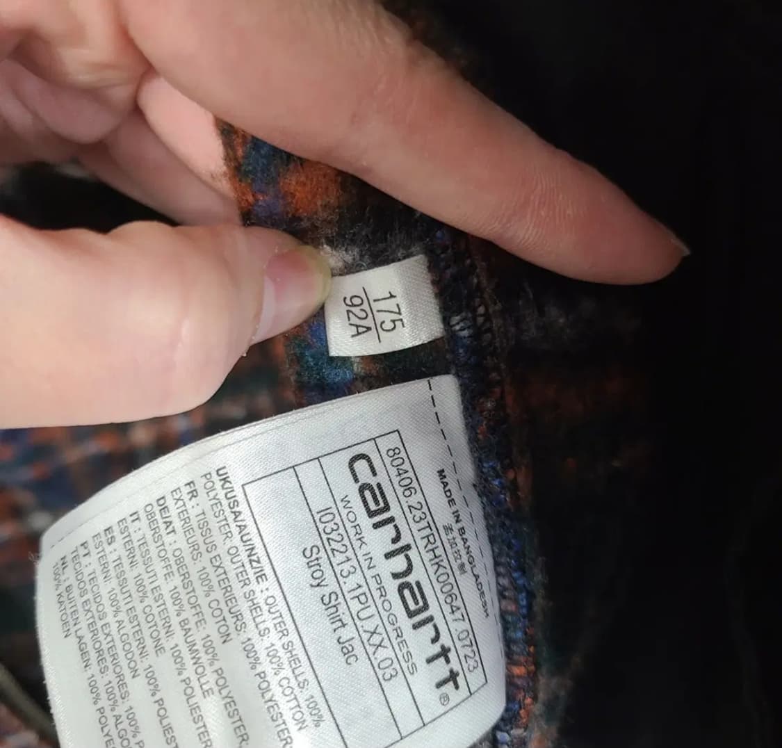 칼하트 스트로이 셔츠 자켓 M 상품이미지7