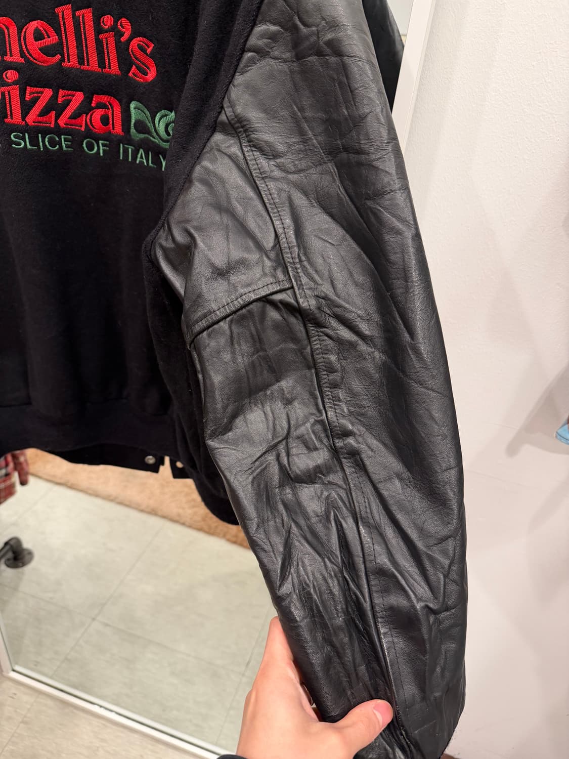 80-90s Butwin 빈티지 레더 울 바시티 자켓 (made in U 상품이미지6