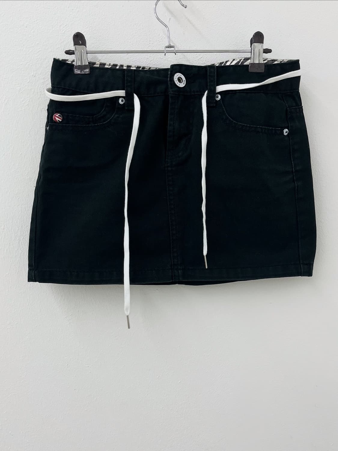 ASK zebra point denim skirt 상품이미지1