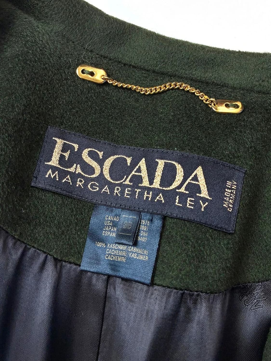 에스까다 00s 100% 캐시미어 더블 롱 코트 PN5444 상품이미지6