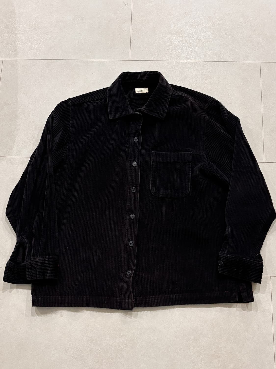 Vintage L.L.Bean 블랙 코듀로이 셔츠자켓 상품이미지2