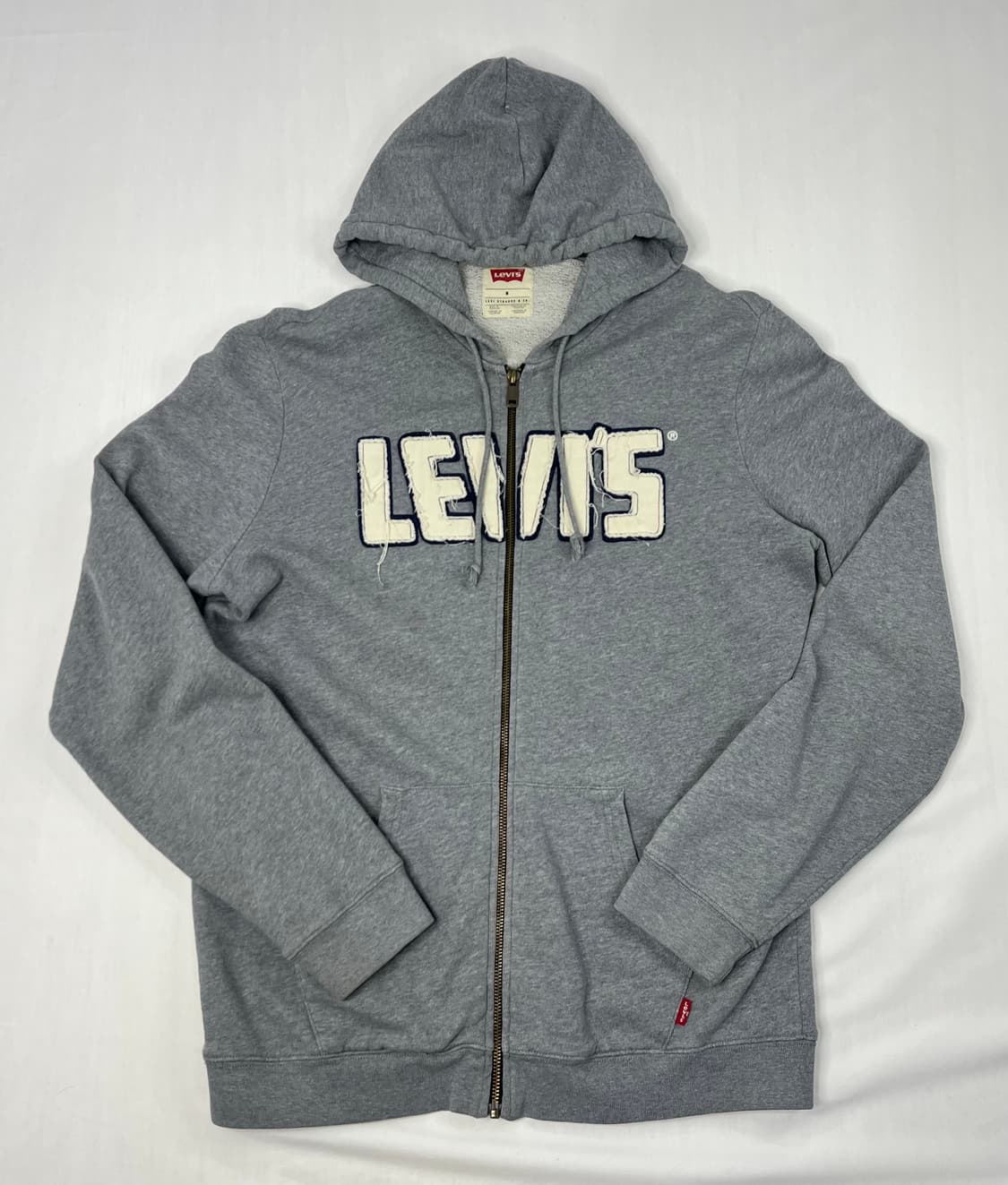 리바이스 그레이 로고 후드 집업 상품이미지1