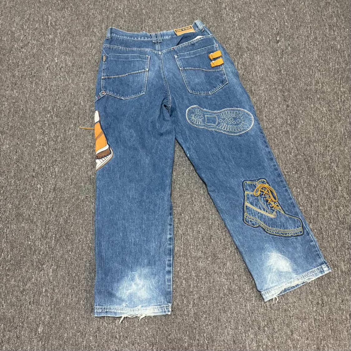 RAW BLUE 디테일 데님 배기 진 상품이미지8