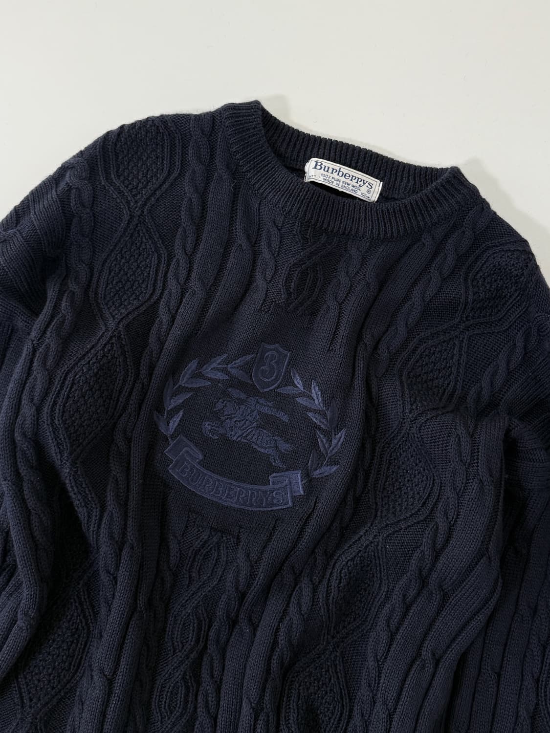 버버리 90‘s 루즈핏 울 아카이브 케이블 니트 상품이미지2