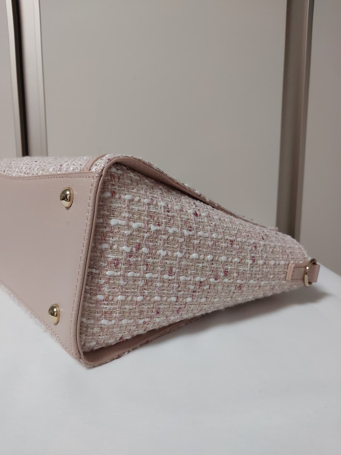 SAMANTHAVEGA 사만사베가 솔리드 리본 트위드 핸드백 가방 상품이미지7