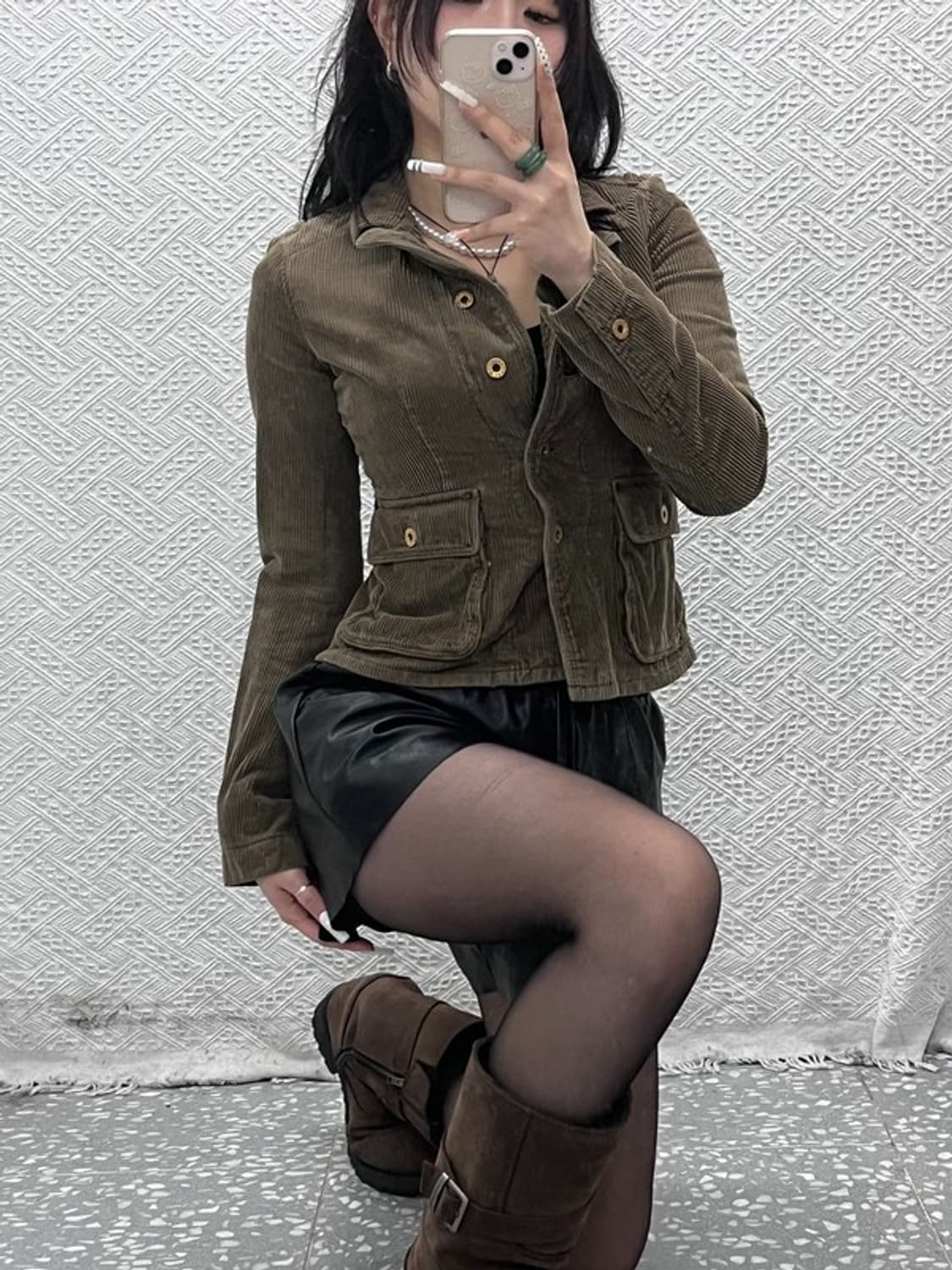 폴로 랄프로렌 코지 캐주얼 코듀로이 딱붙핏 자켓 XS C10946 상품이미지1