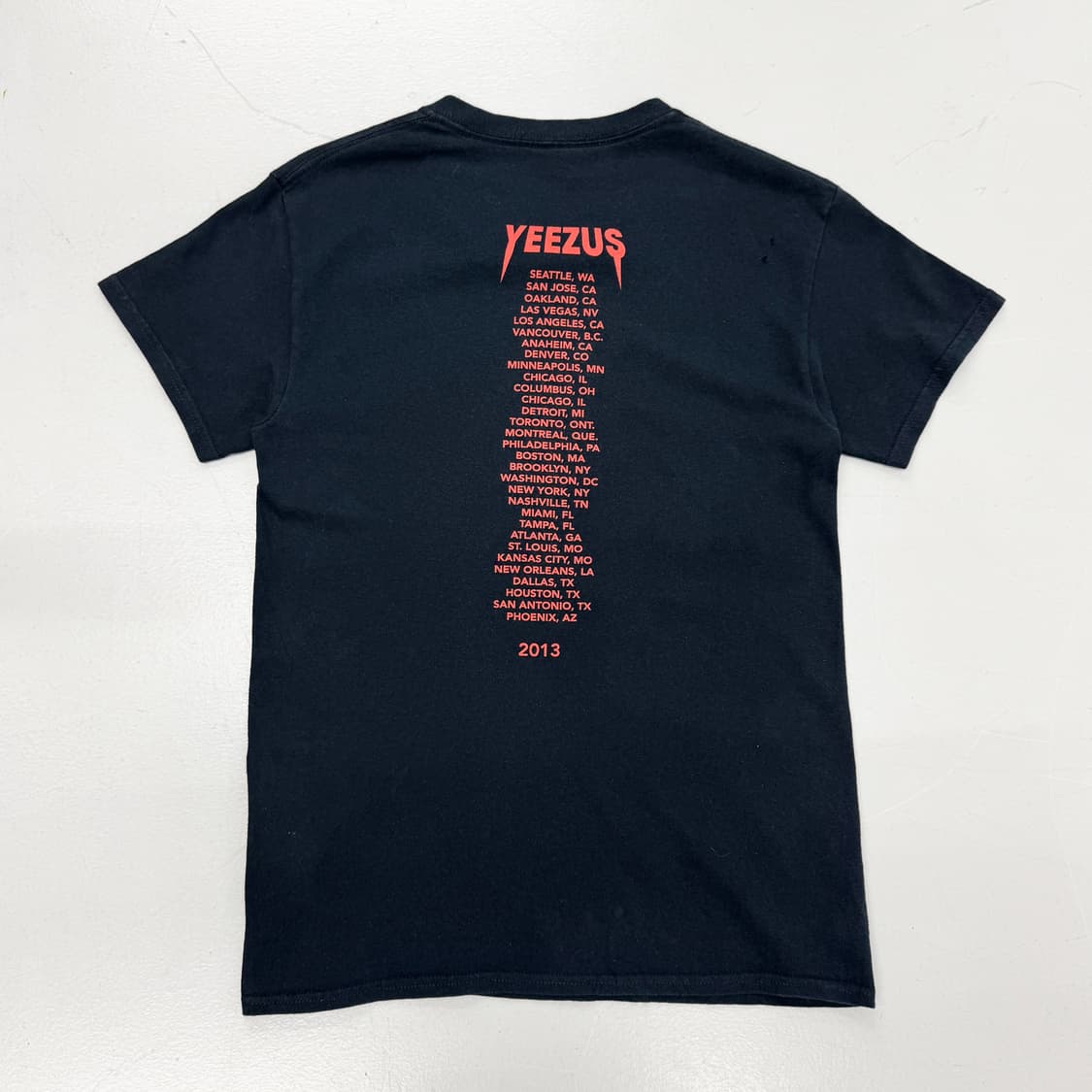 칸예웨스트 yeezus 빈티지 힙합티 랩티 반팔 티셔츠 상품이미지3