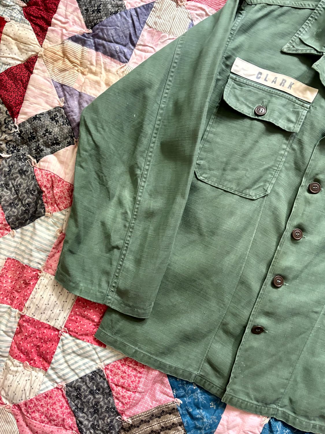 60's 미군 OG 107 퍼티그 셔츠 100~105 상품이미지3