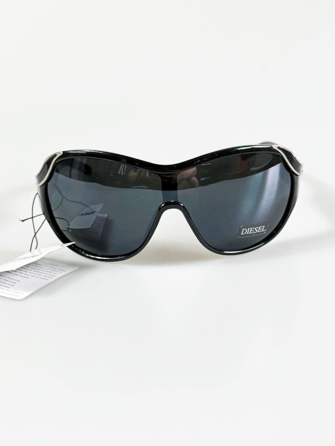 DIESEL 블랙 쉴드 고글 프레임 빈티지 선글라스 상품이미지2