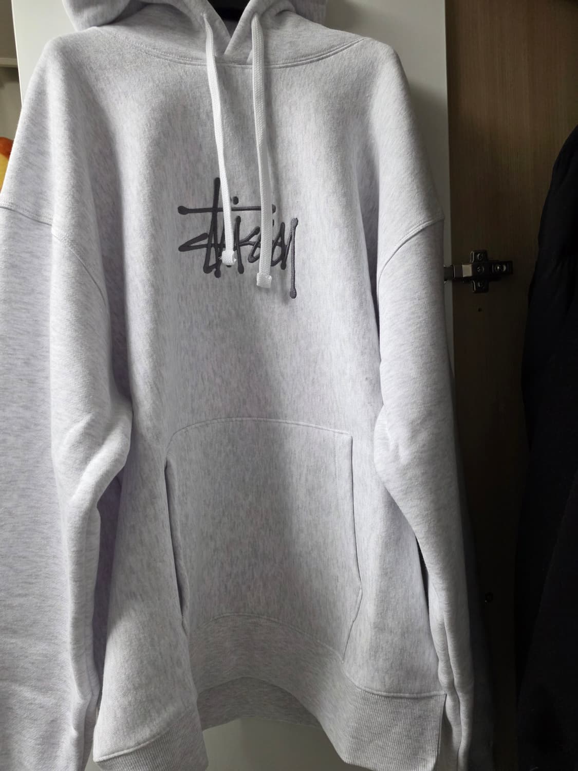 스투시 베이직 후드티 애쉬헤더 색상 상품이미지2