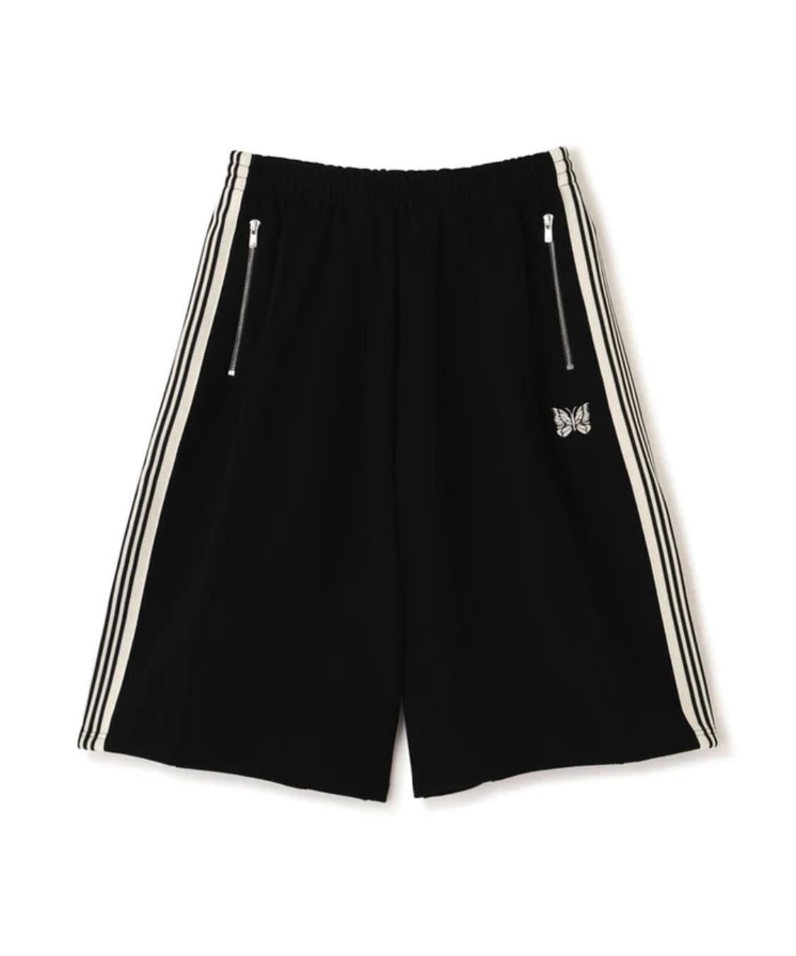 [XS,S,M] 니들스 x LHP H.D. 트랙 쇼츠 코튼 저지 블랙 상품이미지1