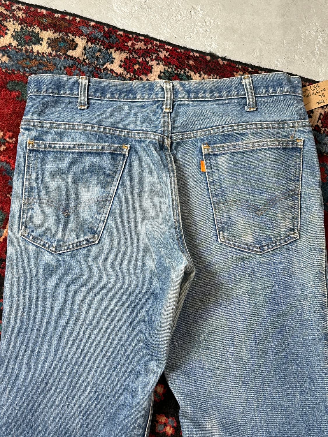 70's USA Made 빈티지 리바이스 684 벨바텀 부츠컷 데님 상품이미지6