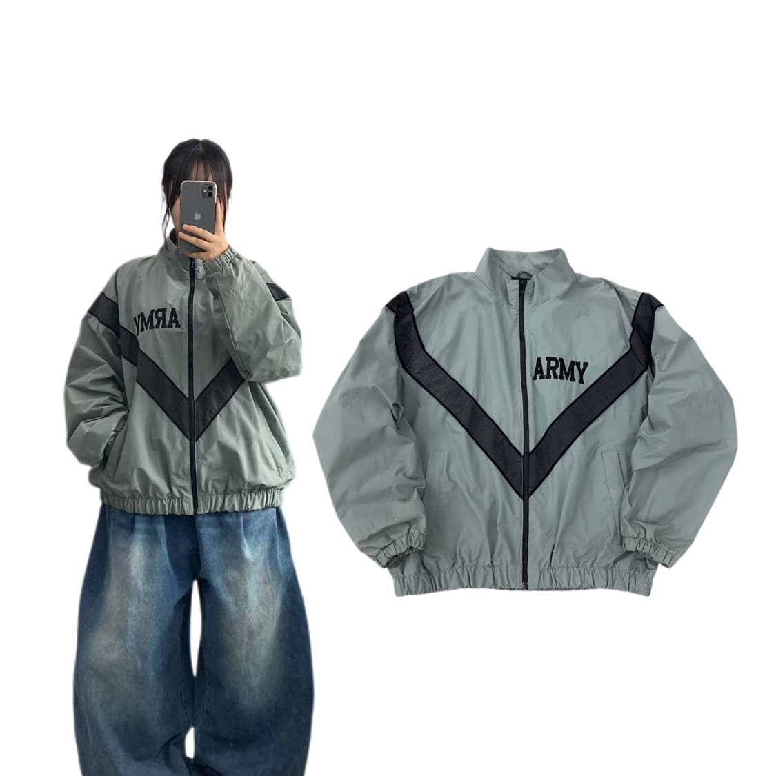 미군 OG skilcraft IPFU 바람막이 자켓 상품이미지1