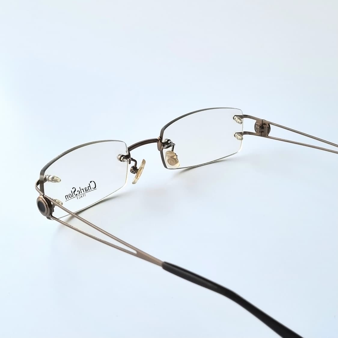 데드스탁  CharleSton 무테 스퀘어 안경테 232 상품이미지5