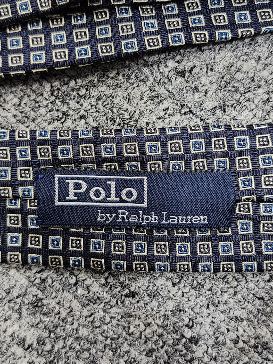 빈티지 폴로 랄프로렌 메이드인 이탈리아 패턴 실크 넥타이 상품이미지4