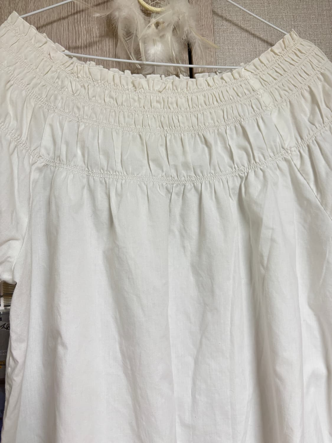 마루 빈티지 화이트 청순 블라우스 상품이미지3