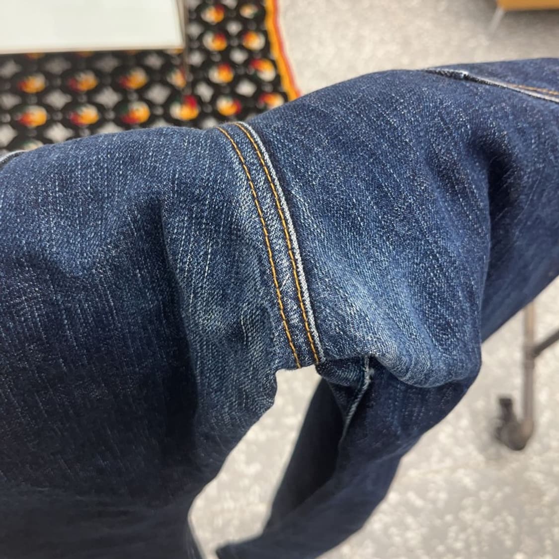 재팬블루진 J401 빈티지 캐주얼 와이드 데님팬츠 34인치 C07634 상품이미지8