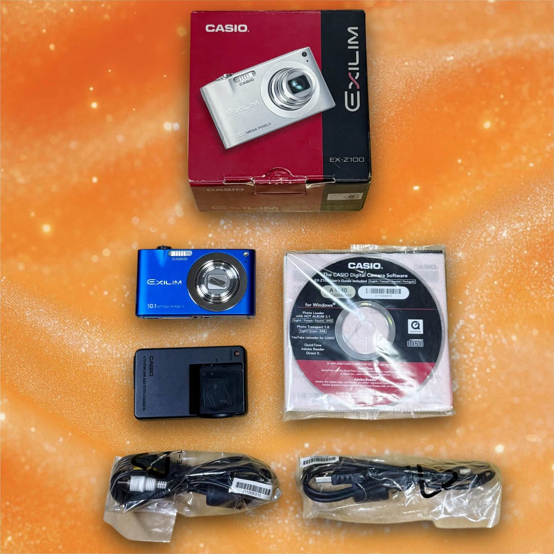 [수채화&풀박스!] 카시오 Exilim EX-Z100 블루 디지털키메라 상품이미지8