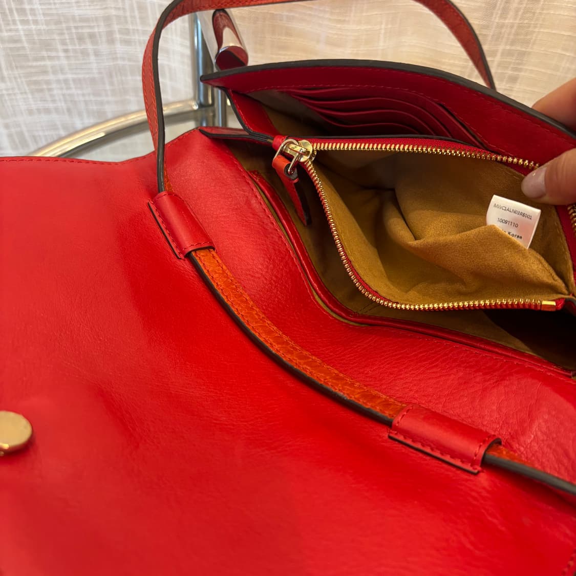 정품 MCM 스터드 금장 숄더백     상품이미지9