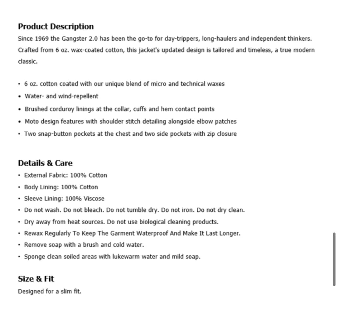 벨스타프 우먼 왁스자켓 상품이미지7