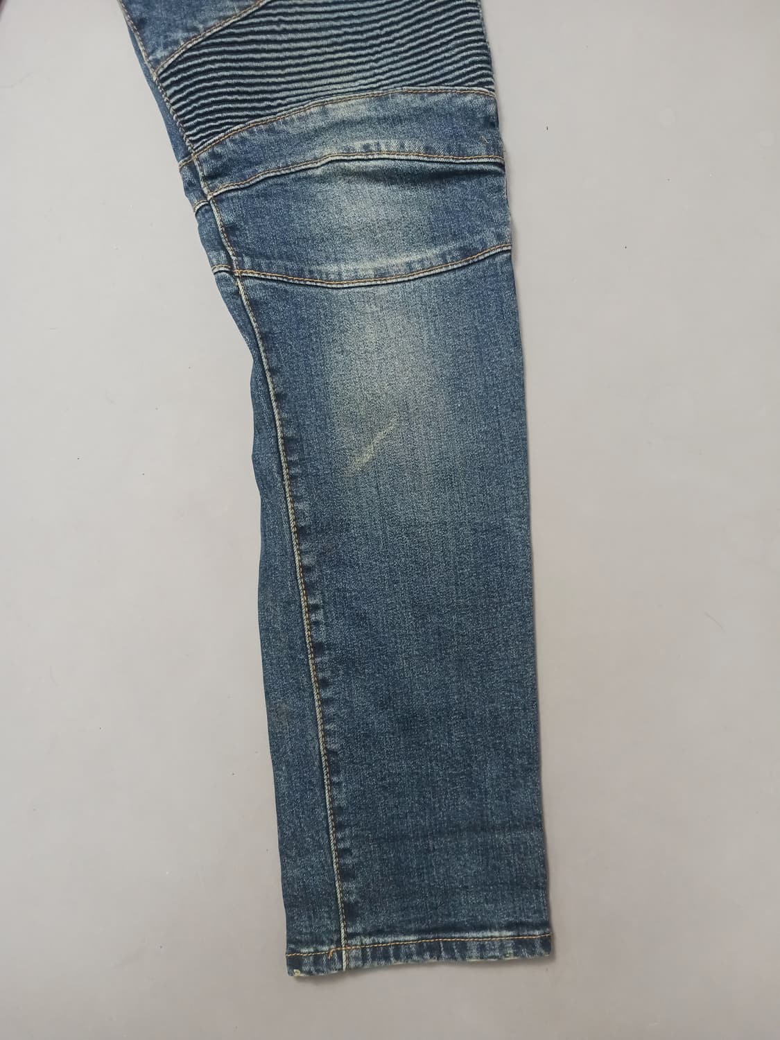 [32] 발망 진청 워싱 바이커진 청바지 상품이미지5