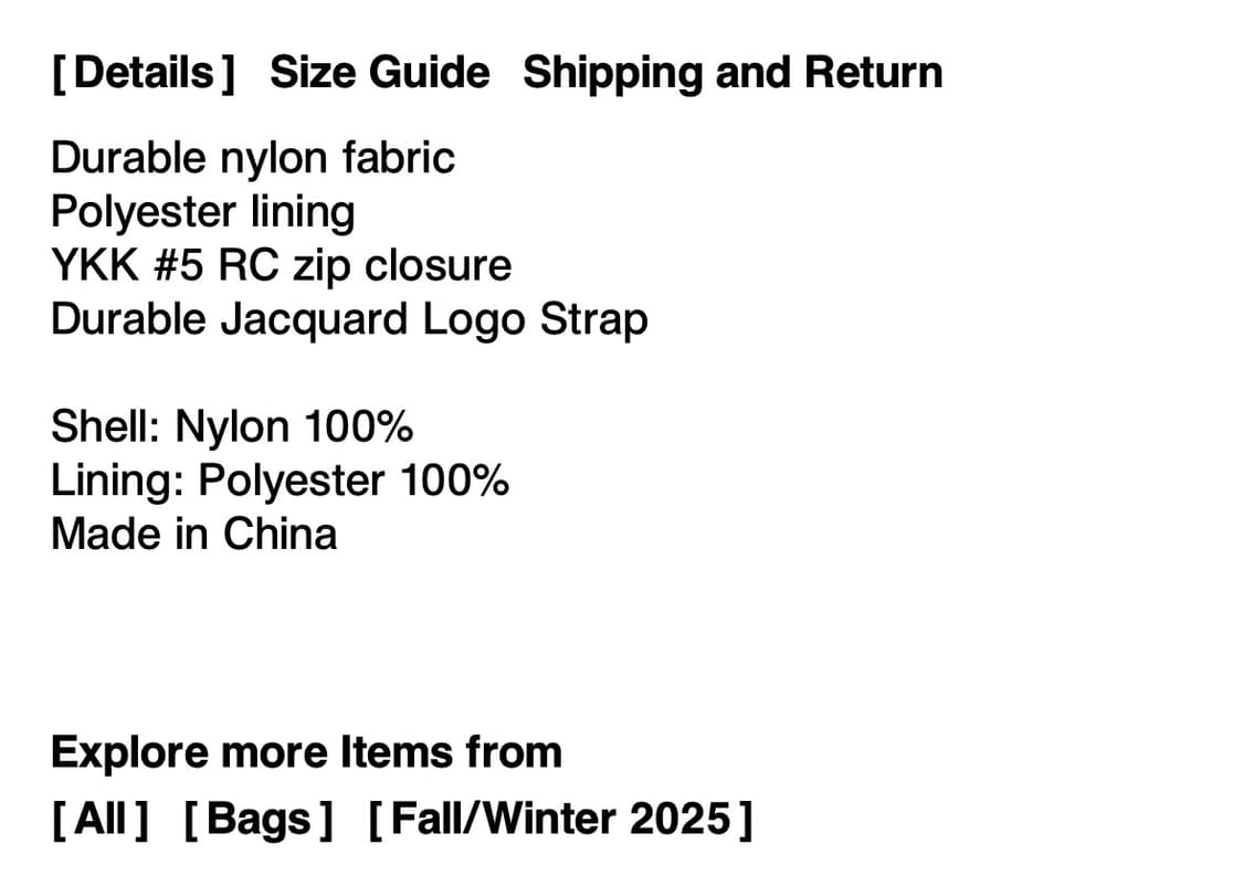 디스이즈네버댓) Light Duffle Bag BK S 상품이미지2