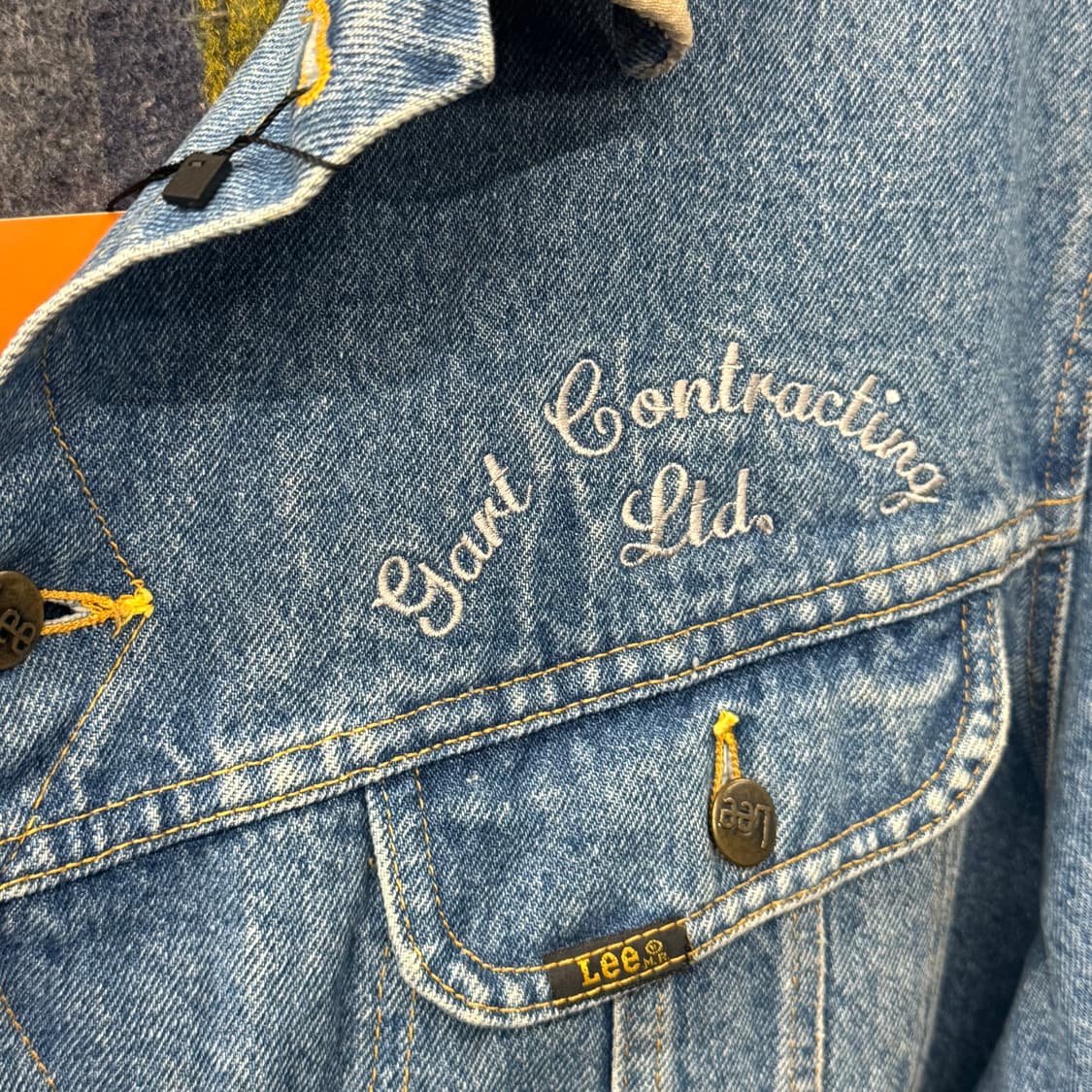 90s LEE 빈티지 리 101J 스톰 라이더 블랭킷 데님 자켓 N000 상품이미지4