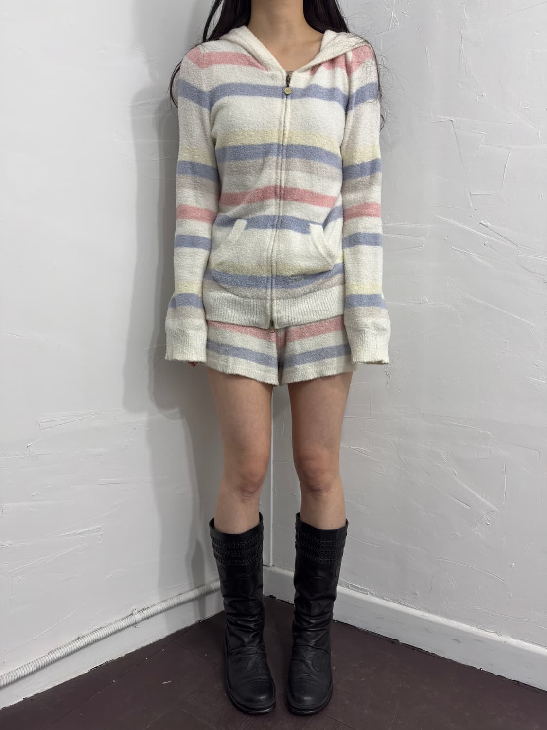 gelato pique stripe fleece setup 상품이미지2