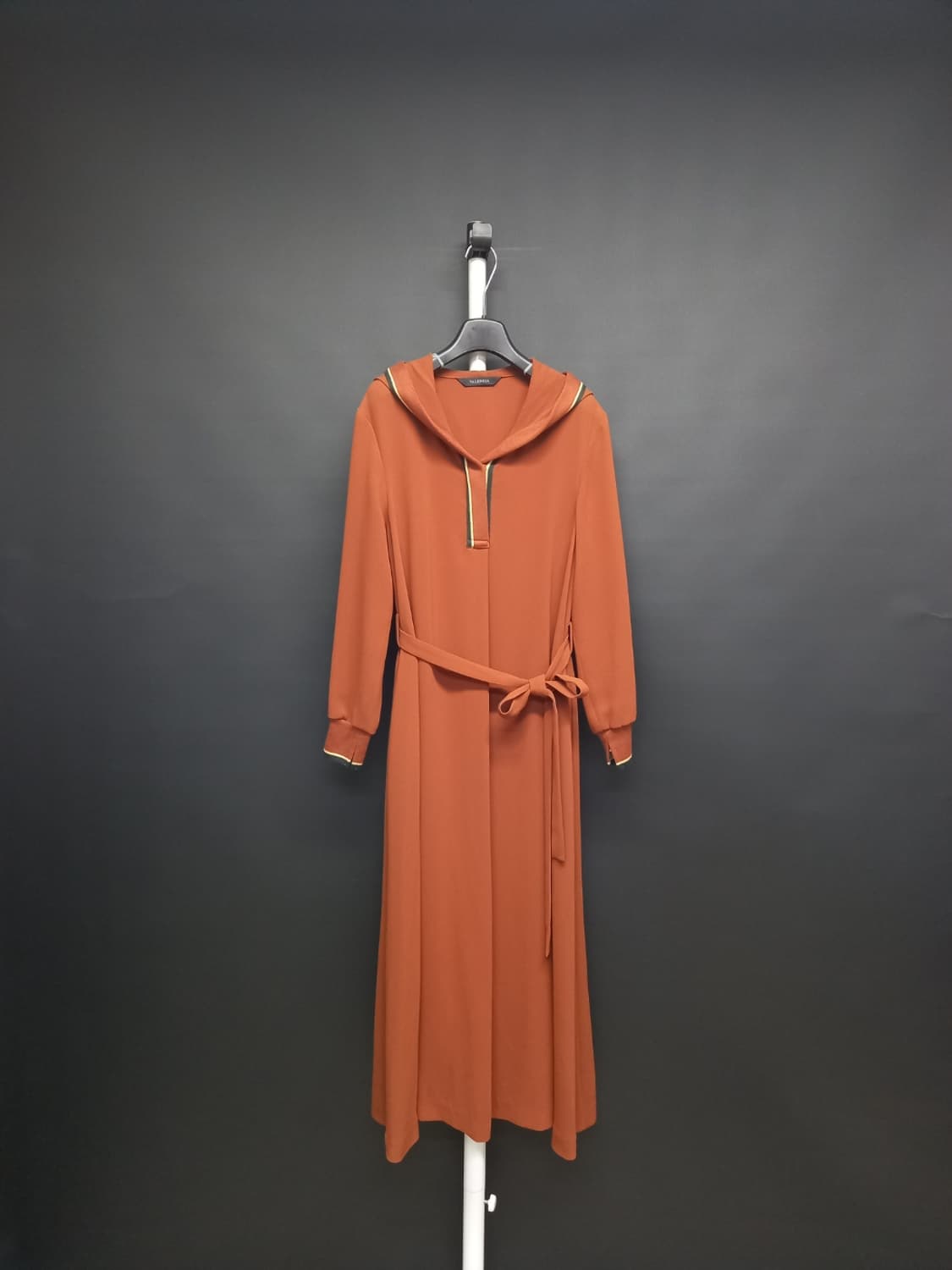 발렌시아 춘하추 쉬폰 후드 맥시 롱 원피스 F 44-66 상품이미지1