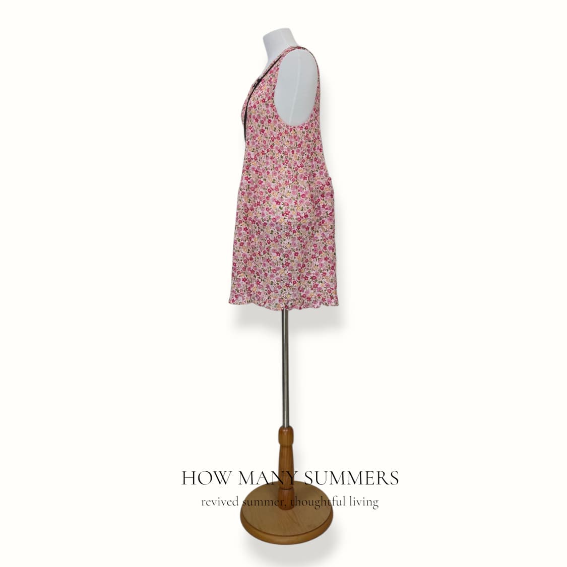 베이직홈 잔꽃 플리츠 원피스 핑크 브이넥 M-L

 상품이미지2