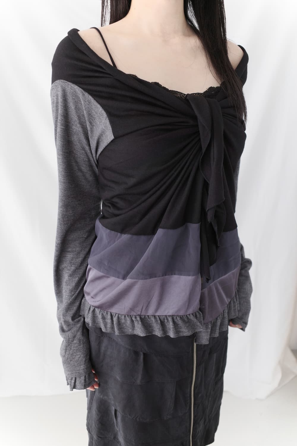 tie frill cardigun 상품이미지6