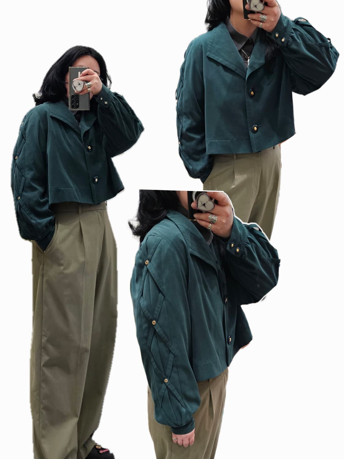 Japan 딥그린 웨스턴 숏자켓 상품이미지1