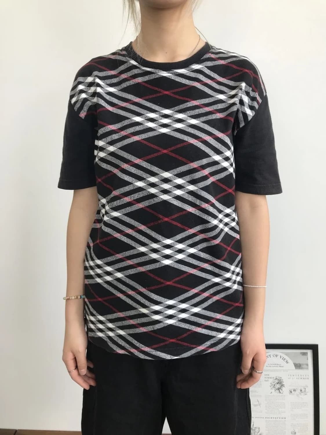 Burberry Black Label Check Tee 상품이미지2