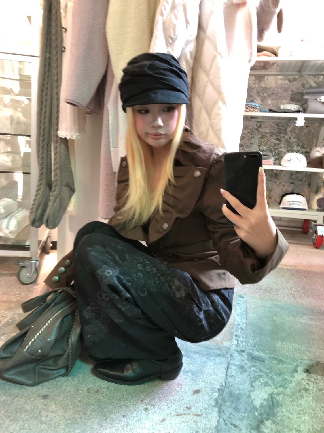 FayChui 프린트 데님 팬츠 상품이미지2