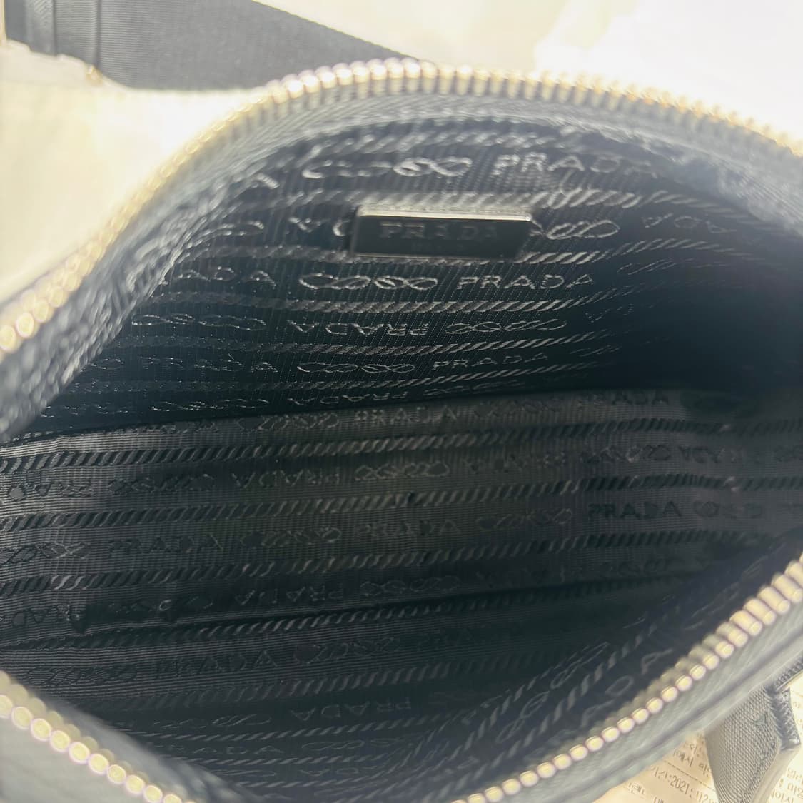 (정품)프라다 2005 리나일론 테수토 은장체인 호보백 상품이미지9