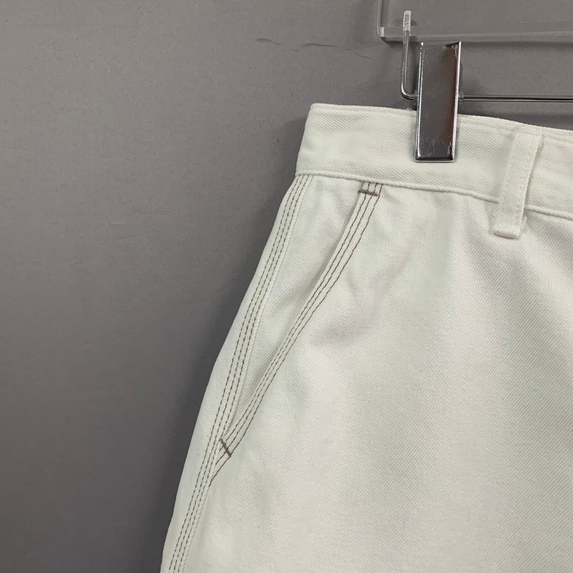 L ORR 오르 컷오프 와이드 버뮤다 데님 쇼츠 청반바지 상품이미지4