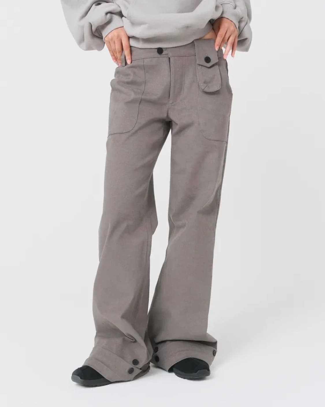 미세키서울 Mini pocket button pants GREY 미니포켓 상품이미지1