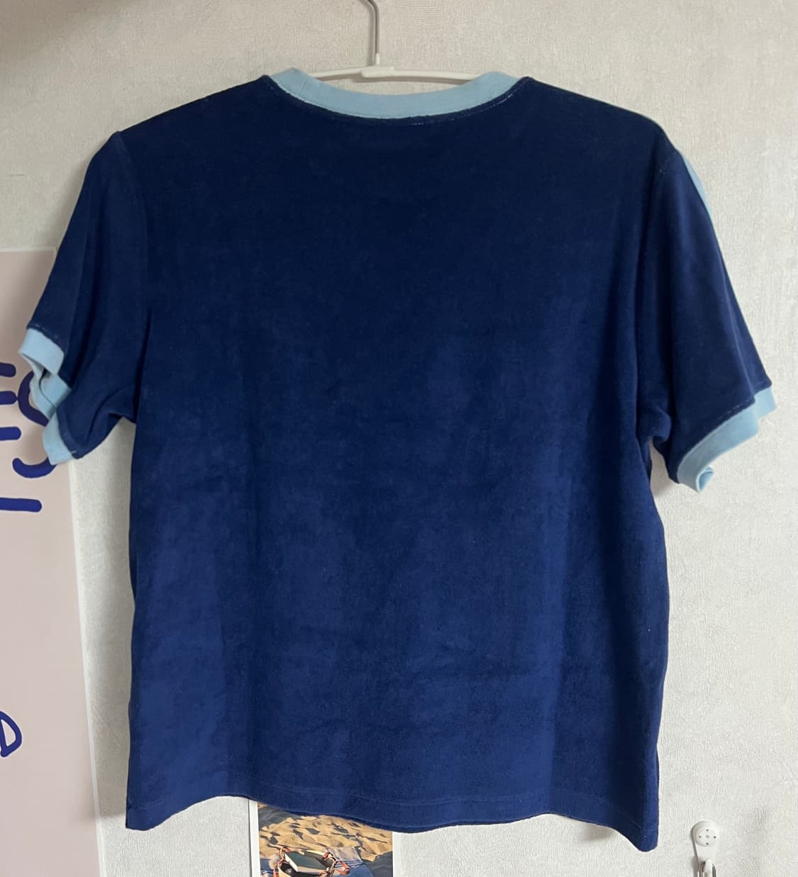 아디다스 테리 3S 티셔츠 다크 블루 - KR 사이즈 상품이미지4