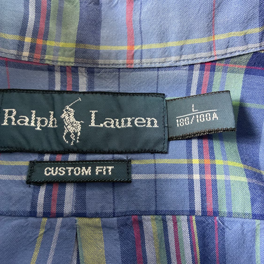 Polo  폴로 랄프로렌 자수 코튼 포플린 멀티 체크 반팔 셔츠 상품이미지4