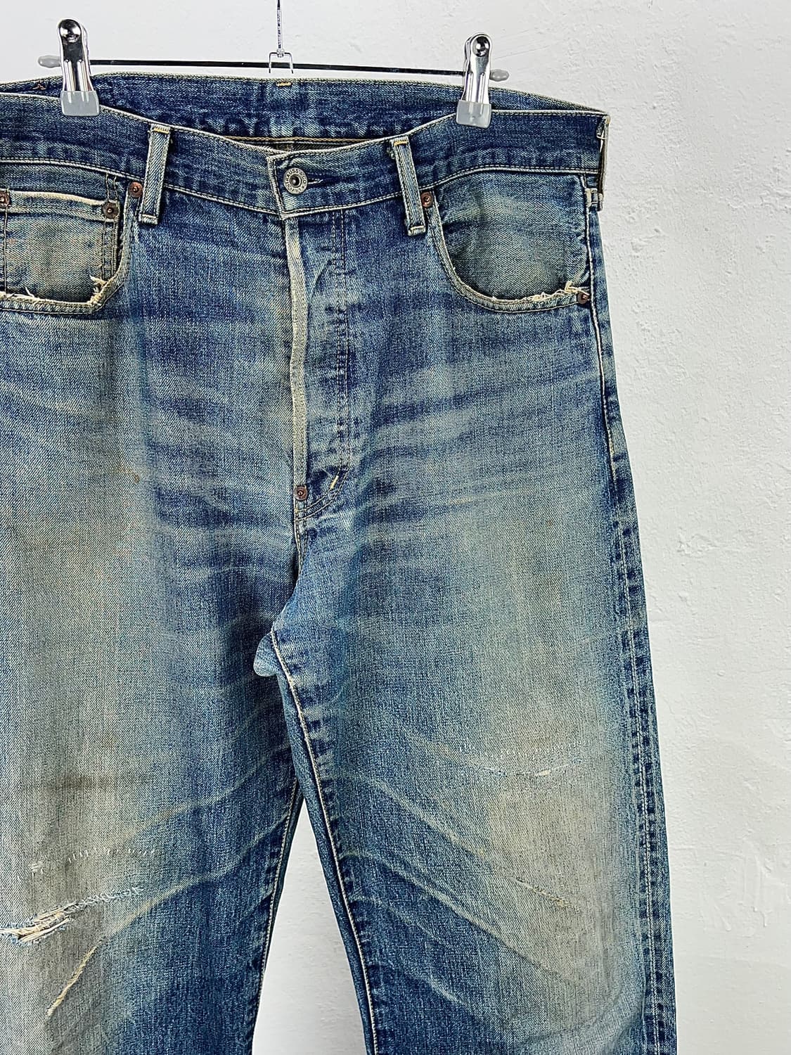 리바이스 빅 E 702 버튼 플라이 하드 페이디드 워시 데님 팬츠 상품이미지3