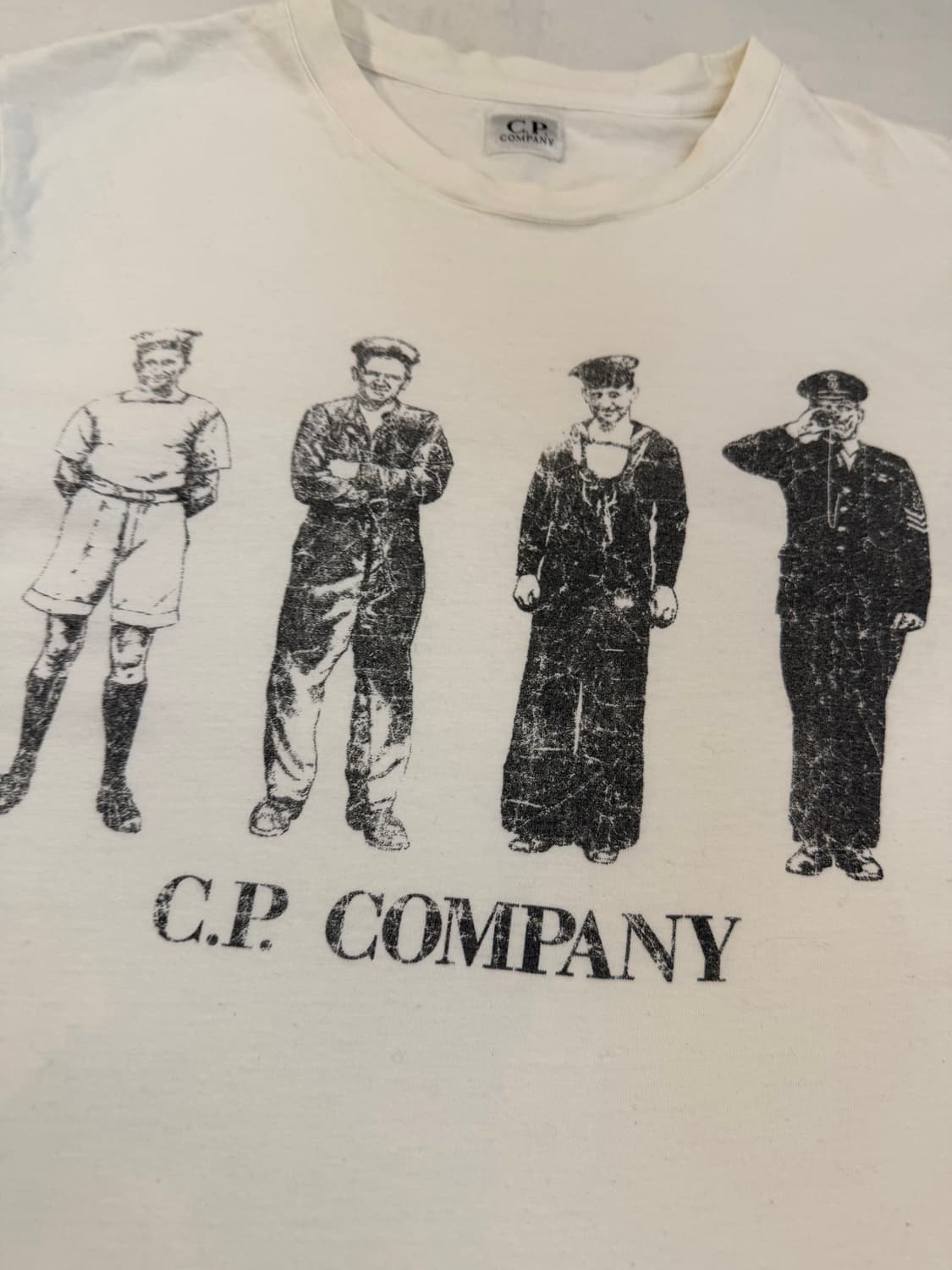 CP 컴퍼니 12ss 아카이브 세일러 티셔츠 화이트 상품이미지2