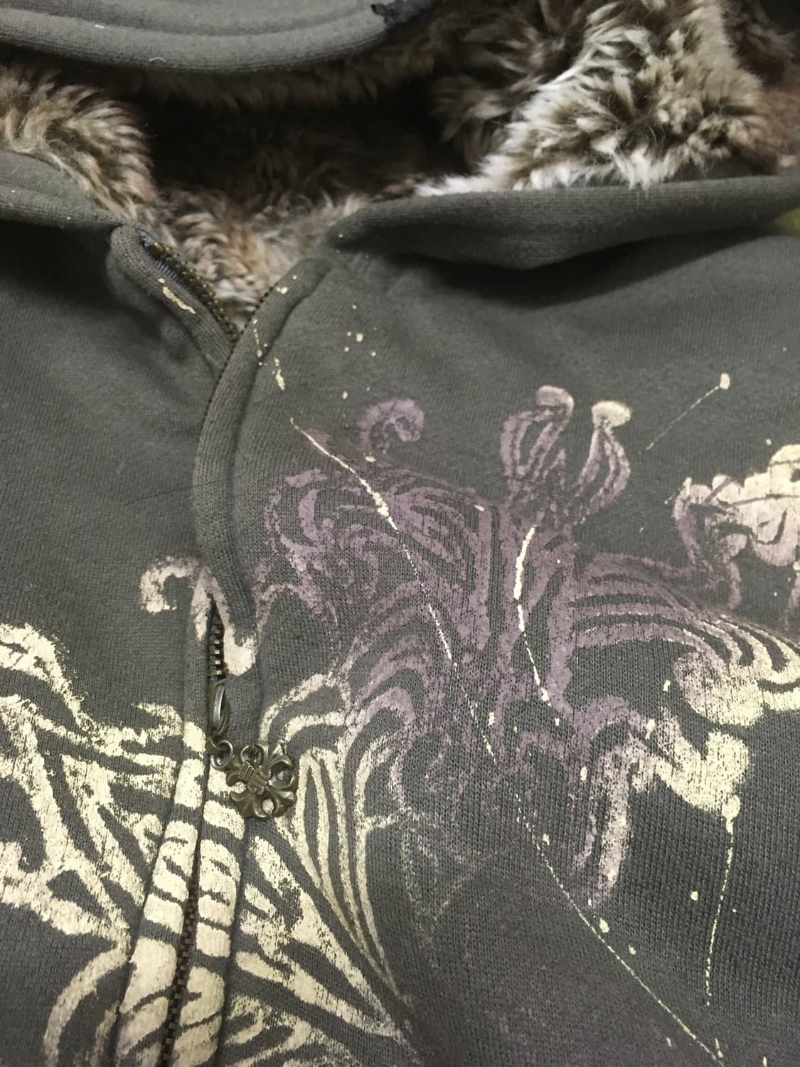 Miss Me💋reversible grunge hood zipup 상품이미지3