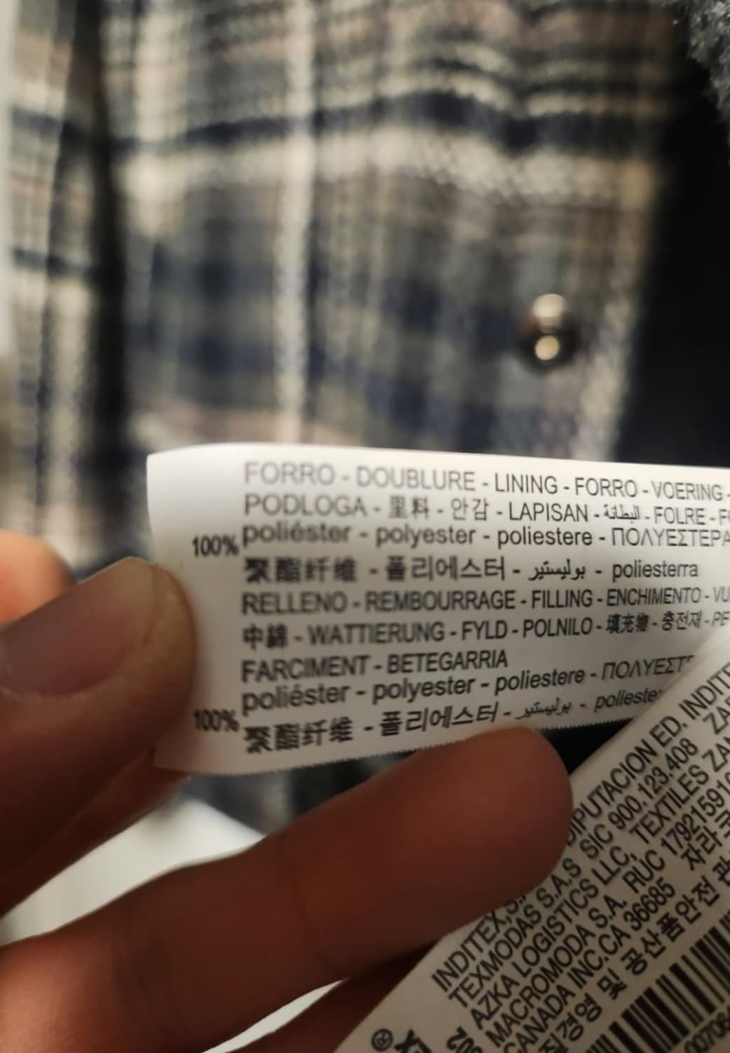 자라 체크 자켓 m 상품이미지3