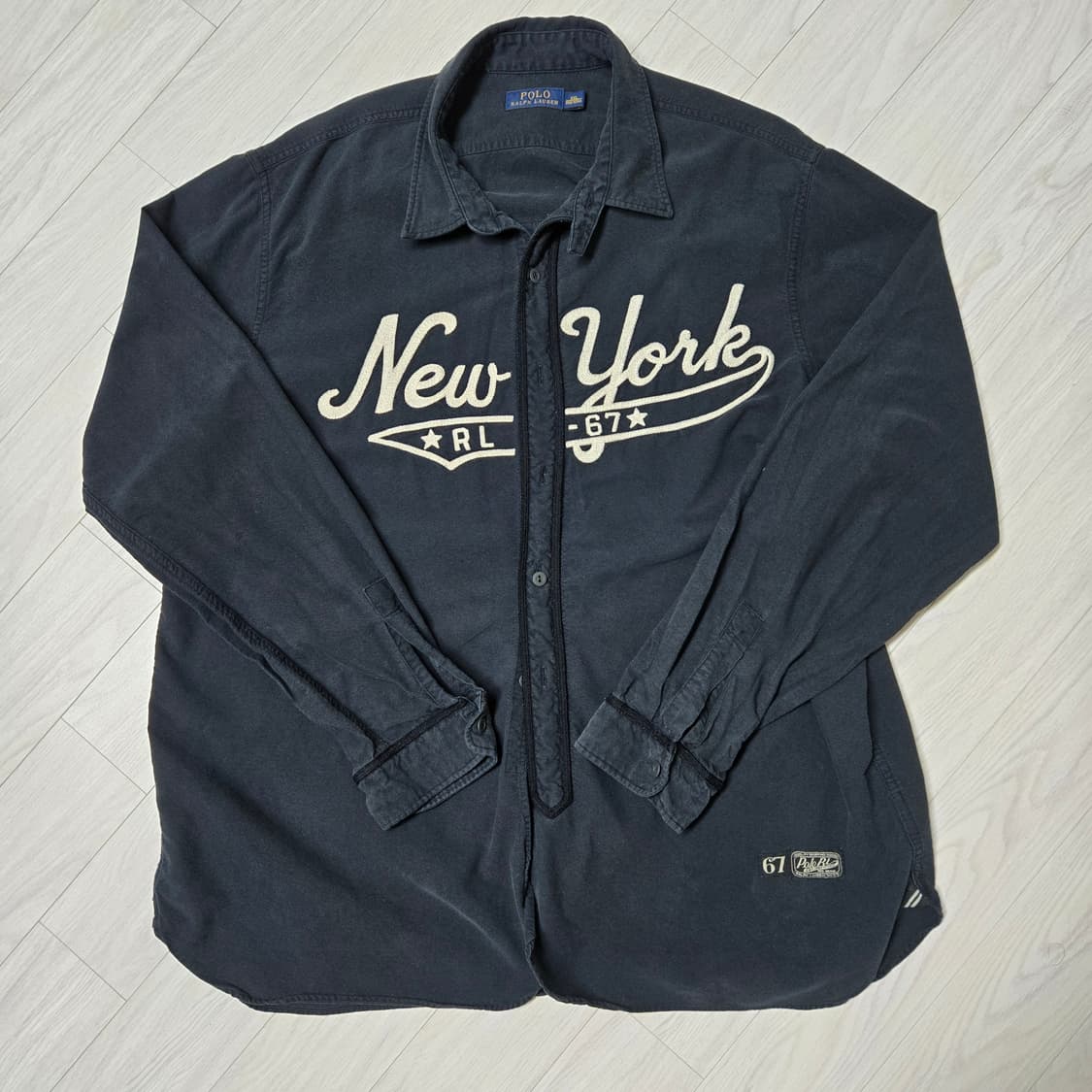 XXL 폴로랄프로렌 빅레터링 뉴욕 셔츠 상품이미지1