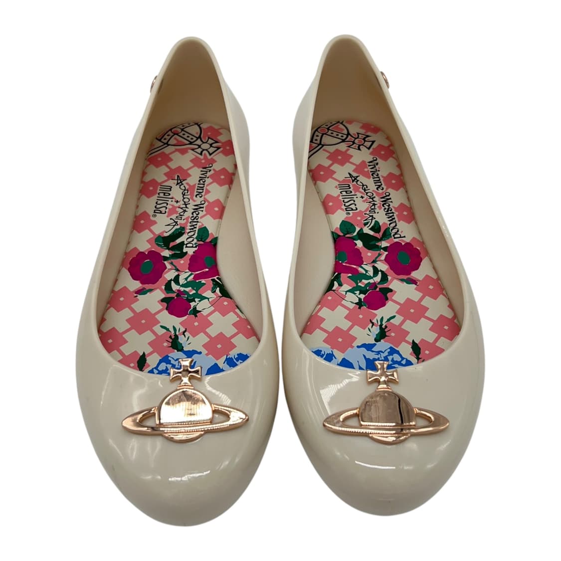 240 W 비비안 웨스트우드 x 멜리사 젤리 플랫슈즈 크림 상품이미지2